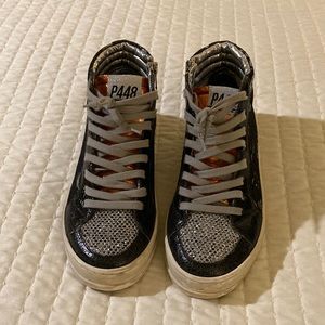P448 mid top high top skate sneaker